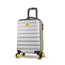 Zoozie Bags Maleta de Cabina Gris con Ruedas Dobles 360°
